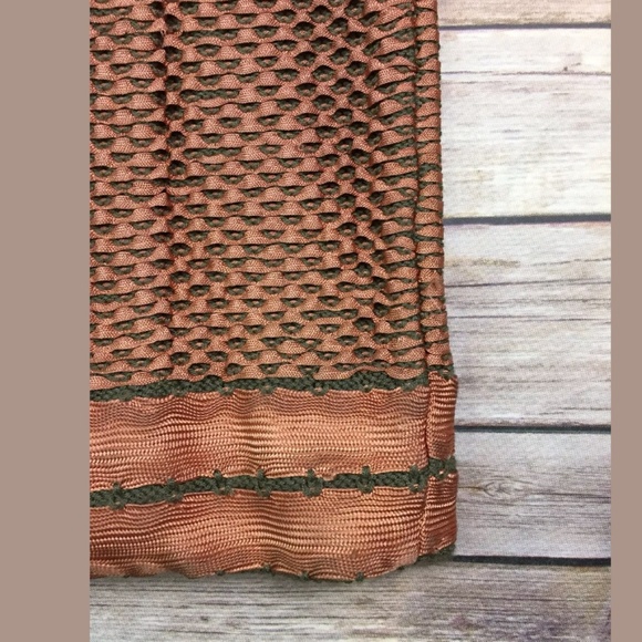 Pepa Pombo handmade copper woven open draped long jacket - Picture 14 of 15